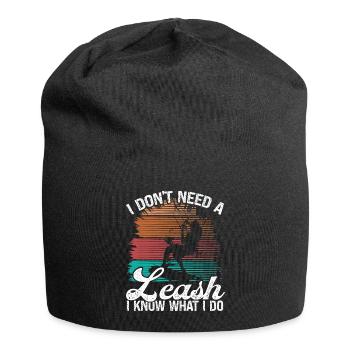 Kiteboarder I dont need a Leash KitesurferKiteboar - Jersey-Beanie - Schwarz - Vorne