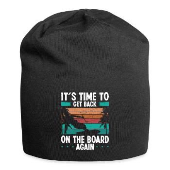 Kitesurfing Session Kitesurfer Wind Kiteboarder - Jersey-Beanie - Schwarz - Vorne