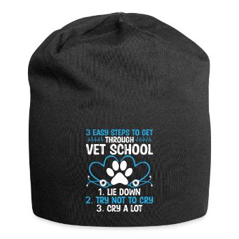 Vet School Graduate Future Vet Tech Student - Jersey Beanie - black - Front