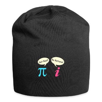 Math Saying Complex Number Pie get real - Jersey Beanie - black - Front