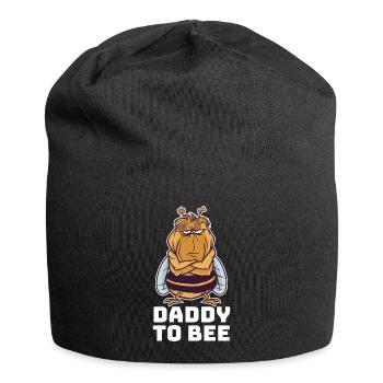 Cadeau papa à abeille abeille - Bonnet en jersey - noir - Devant