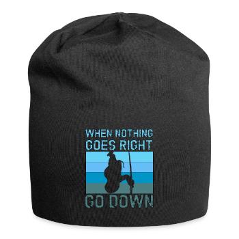 Apnoetaucher Freitaucher Freediver Taucher - Jersey-Beanie - Schwarz - Vorne