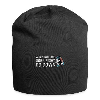Apnoetaucher Freitaucher Freediver Taucher - Jersey-Beanie - Schwarz - Vorne