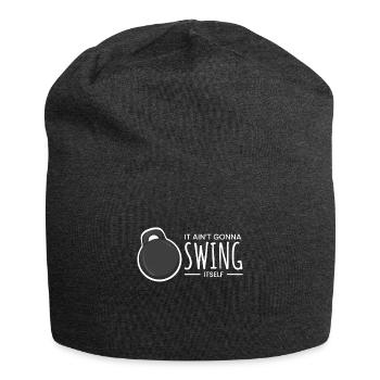Swing It Self Kettlebell Fitness Hantel - Jersey-Beanie - Anthrazit - Vorne
