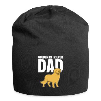 Golden Retriever Dad Ever - Golden Retriever Hund - Jersey-Beanie - Schwarz - Vorne