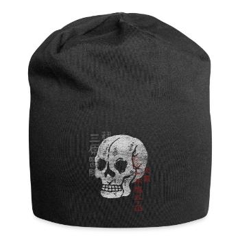 Vintage Japanese Matchbook Skull - Jersey Beanie - black - Front