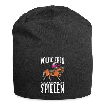 Voltigieren - Jersey-Beanie - Anthrazit - Vorne