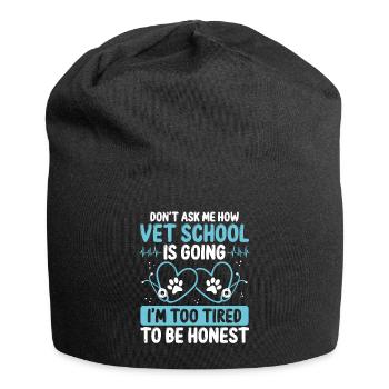 Vet Student Graduation Party Future Veterinarian - Jersey-Beanie - Schwarz - Vorne