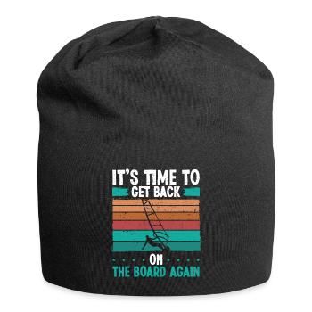 Windsurfing Session Board Windsurfer Windsurf - Jersey Beanie - black - Front