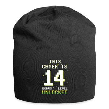 This Gamer Video Game Lover Gamer Age 14 - Jersey-Beanie - Schwarz - Vorne