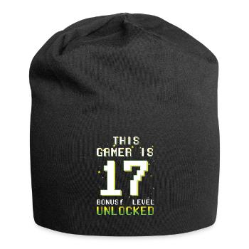This Gamer Video Game Lover Gamer Age 17 - Jersey Beanie - black - Front
