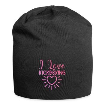 J’adore le kick boxing - Bonnet en jersey - noir - Devant