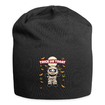 Trick Or Treat Scary Creepy Halloween Monster - Jersey Beanie - black - Front