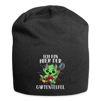 Kleingarten anfänger Ich bin hier der - Jersey-Beanie - Schwarz - Vorne