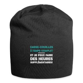 Casse-couilles À Temps Complet - Bonnet en jersey - noir - Devant