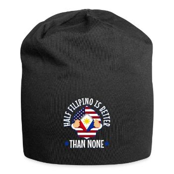 La moitié de Filipinio est meilleure que Nonen Philippines - Bonnet en jersey - noir - Devant