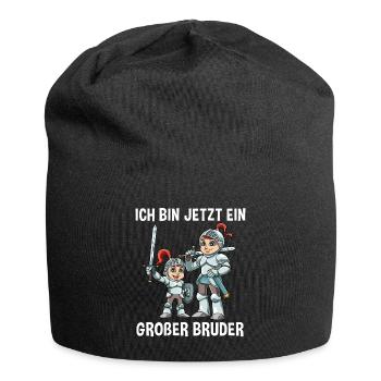 Ritter Großer Bruder - Ich bin jetzt ein Großer - Jersey-Beanie - Schwarz - Vorne