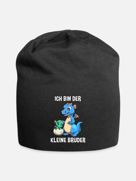 Drachen Kleiner Bruder - Ich bin der kleine Bruder - Jersey-Beanie - Schwarz
