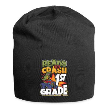 Bereit Zum Absturz Der 1. Klasse - Jersey-Beanie - Schwarz - Vorne