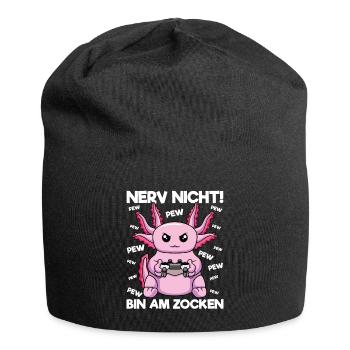 Nerve not am at gaming Gaming Axolotl - Jersey Beanie - black - Front