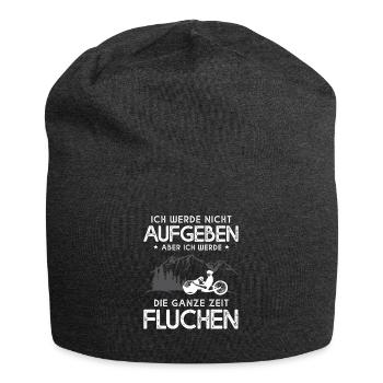 I will not give up swearing handbike - Jersey Beanie - charcoal grey - Front