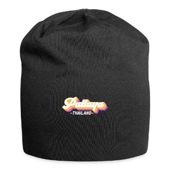 Vintage Urlaub Reise Thailand Pattaya - Jersey-Beanie - Schwarz - Vorne