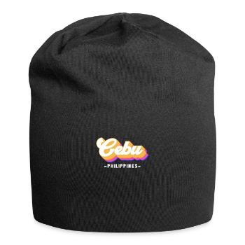 Vintage Urlaub Reise Philippinen Cebu - Jersey-Beanie - Schwarz - Vorne