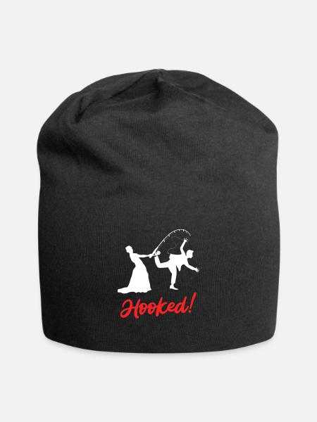 Hooked - Giochi di nozze per la sposa e lo sposo - Beanie in jersey - nero