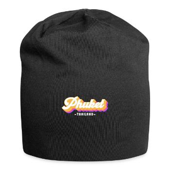 Vintage Holiday Trip Thailand Phuket - Jersey Beanie - black - Front