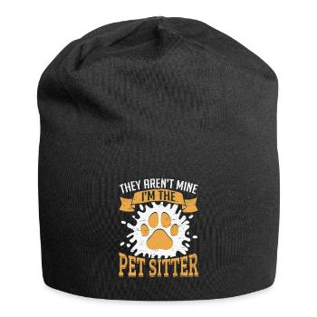 Tiersitter Sie sind nicht mein Tier sitzen - Jersey-Beanie - Schwarz - Vorne