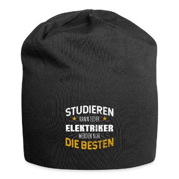 Elektriker Studiere kann jeder - Jersey-Beanie - Schwarz - Vorne