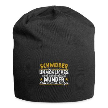 Schweißer - Jersey-Beanie - Schwarz - Vorne
