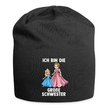 Prinzessin Große Schwester - Ich bin Die große - Jersey-Beanie - Schwarz - Vorne