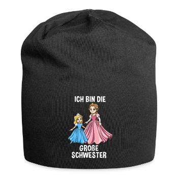 Prinzessin kleine Schwester - Ich bin der kleine - Jersey-Beanie - Schwarz - Vorne