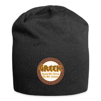 Antike Griechische Mythologie und Griechisches - Jersey-Beanie - Schwarz - Vorne