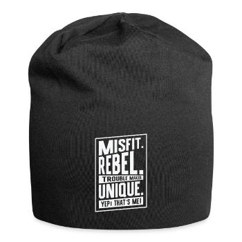 Positivité Outsider Poète Poésie - Bonnet en jersey - noir - Devant