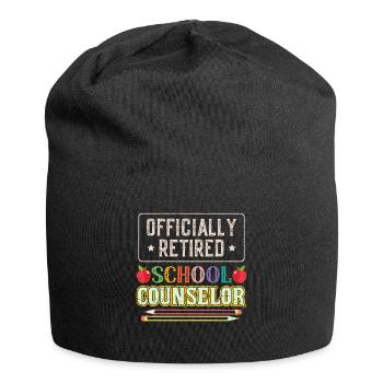 Offiziell pensionierter Schulberater - Jersey-Beanie - Schwarz - Vorne