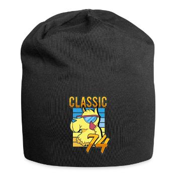 LLama Classic Number 74 Born in 1974 Turning 74 - Jersey Beanie - black - Front