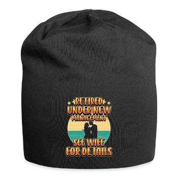 Retirement Men Dad Retiring Party Humor Lovers - Jersey Beanie - black - Front