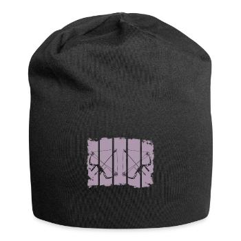 Archery Composite Bow Retro Stripes - Jersey Beanie - black - Front