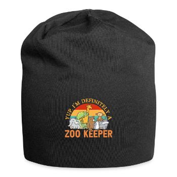 Zoowärter Wildtiere Zoowärter Natur Zootier - Jersey-Beanie - Schwarz - Vorne