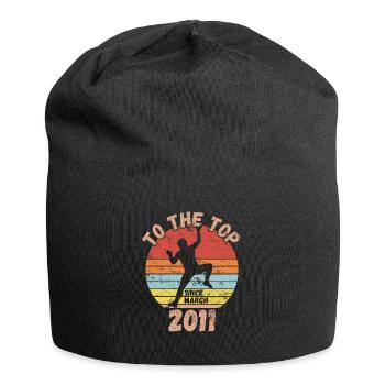 Geburtstag Klettern Bouldern seit März 2011 - Jersey-Beanie - Schwarz - Vorne