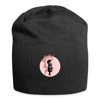 Samurai I Japanese Tattoo Manga Anime Mask for - Jersey Beanie - black - Front