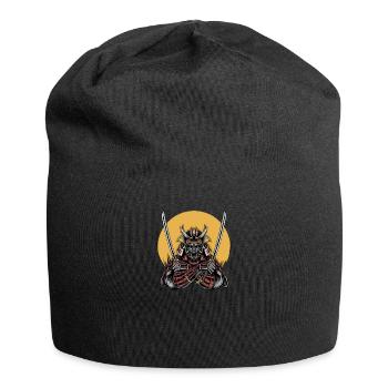 Samurai Mask I Japanese Tattoo Manga Anime for - Jersey Beanie - black - Front