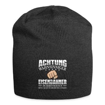 Eisenbahner - Jersey-Beanie - Anthrazit - Vorne