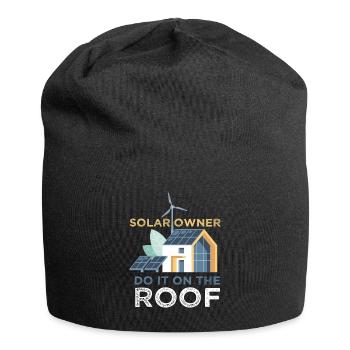 Do It On The Roof Solar Photovoltaik - Jersey-Beanie - Schwarz - Vorne