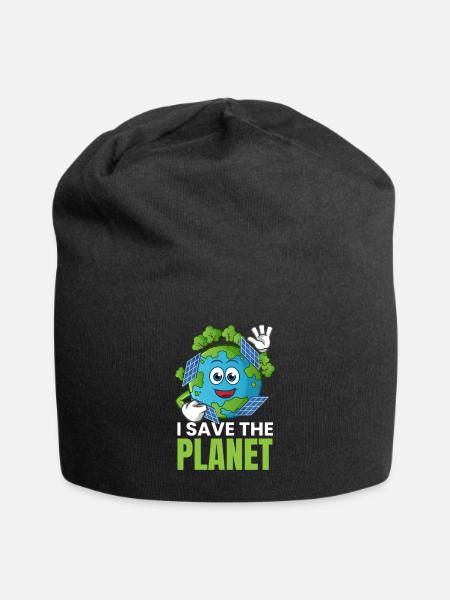 I Save The Planet Solar Photovoltaik - Jersey-Beanie - Schwarz