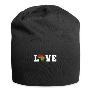 Amour Population Continent Afrique Carte - Bonnet en jersey - noir - Devant