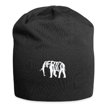 Carte du continent de la population d’éléphants d’Afrique - Bonnet en jersey - noir - Devant