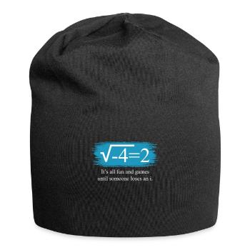 Funny Math Saying Complex Numbers - Jersey Beanie - black - Front